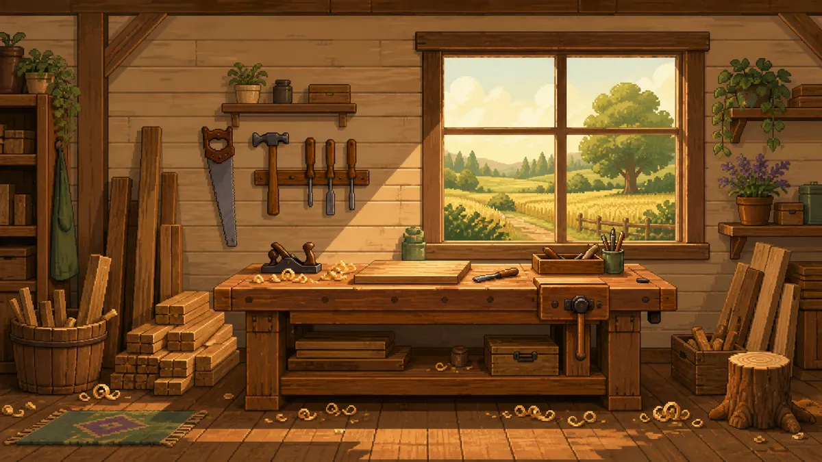 Fields of Mistria Crafting Table Guide