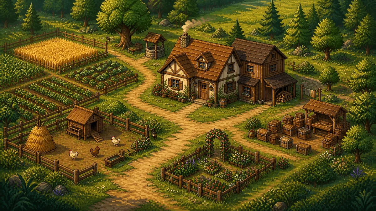Fields of Mistria Farm Layout Guide