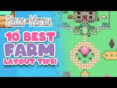 Fields of Mistria farm layout tips video by Cozy With Toxi on YouTube