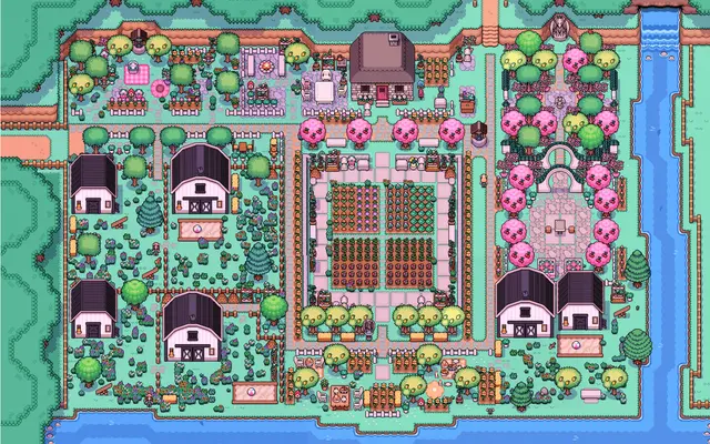 Year 2 Spring Farm Design by xoxoladygaga on Reddit