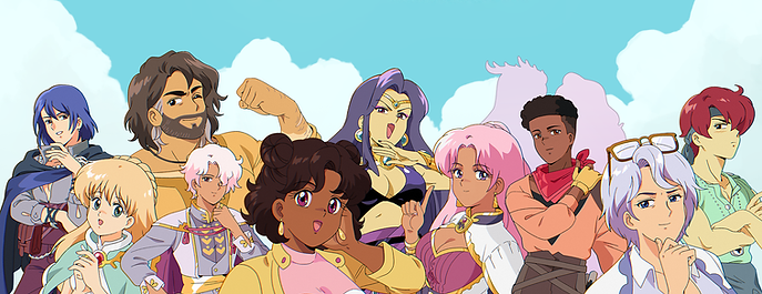 Fields of Mistria character group artwork